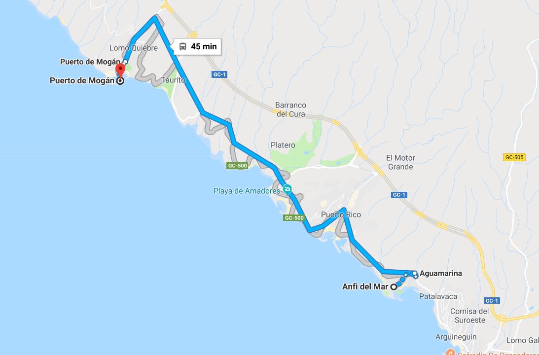 Bussimatkailua ja jalkailua Gran Canarian rannikolla - Appamatkustaa