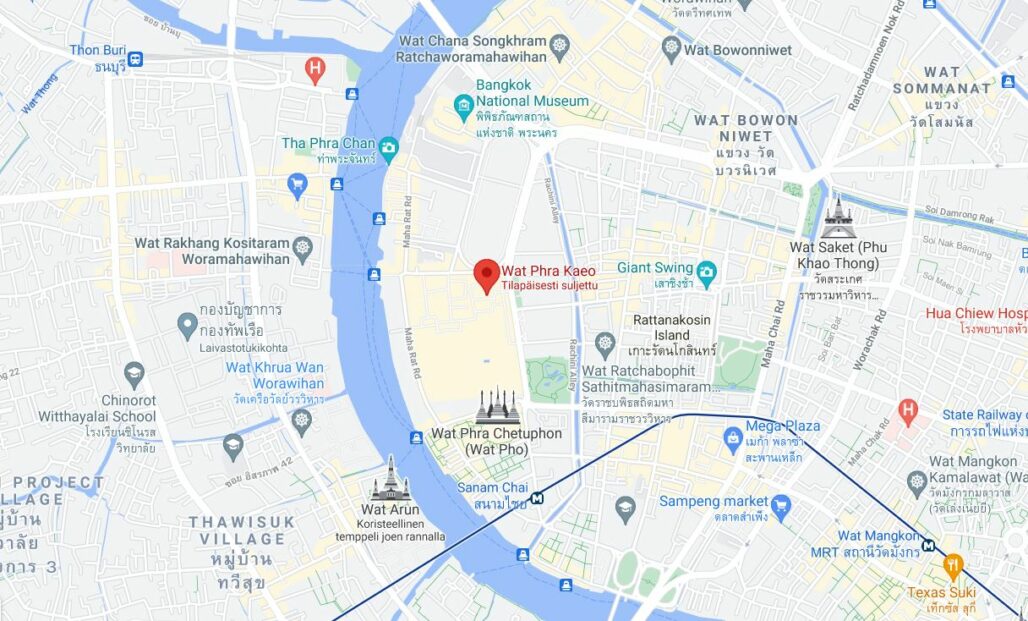 Onko Suuri palatsi ja Wat Phra Kaew Bangkokin ykköspaikka? - Appamatkustaa